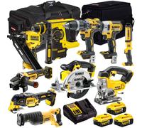 Dewalt 10 Piece 18V XR Monster Tool Kit 3 x 5.0Ah Batteries Charger T4TKIT-992