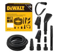 DEWALT 10-Piece Car Detailing Vacuum Hose Accessory Kit, DXVA13-1002 | Compatible with Most Wet and Dry Shop Vacuum, Shop Vac Attachments for Efficient Cleaning