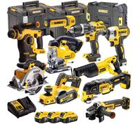 Dewalt 10 Piece Tool Kit 18V XR 3 x 5.0Ah Battery Charger & Case DEW-KIT4M