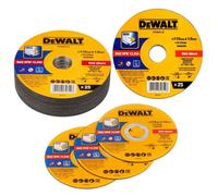 Dewalt 115mm 4.5" 1mm Thin Inox Metal Cutting Disc 22mm Bore Flat Disc X 25 Pack