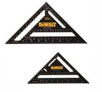 Dewalt 12 + 7 Inch Roofers Rafter Layout Squares Dht046032 Dwht46032-0 Dht046031