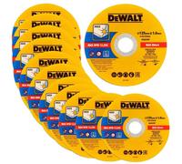 Dewalt 125mm 5.5" 1mm Thin Inox Metal Cutting Disc 22mm Bore Flat Disc X 12 Pack
