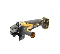 DEWALT 125mm XR Brushless Angle Grinder, DCG406N-XJ | 18V XR brushless angle grinder with electronic brake and clutch, soft start, and enhanced grip for control and comfort.