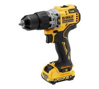 Dewalt Combi Hammer Drill 12v XR Brushless Compact 2 x 2.0ah Battery DCD706D2