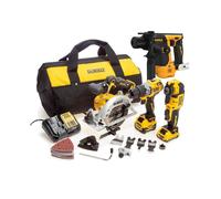 DeWalt 12V XR 4 Piece 12V XR Brushless Kit Rotary Hammer Drill Multi Tool Saw