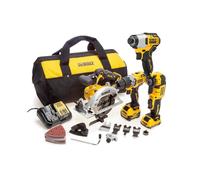 DeWalt 12V XR 4 Piece Brushless Kit Hammer Drill Multi Tool Saw Impact Driver