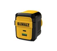 DeWALT 2-Port Europe PD Wall Charger 49.5W one USB C port and one Qualcomm® Quick Charge™ 3.0 USB A port. It offers 2.5x faster charging speed for powerful devices due to advanced Power Delivery