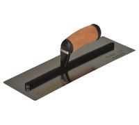 Dewalt 14-Inch Flex Stainless Steel Curved Trowel With Comfortable Leather Handle