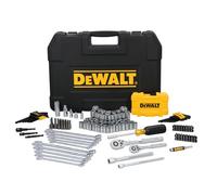 DEWALT 142 Piece Mechanics Tool Set, 1/4 Inch and 3/8 Inch Drive, SAE and Metric (DWMT45425)