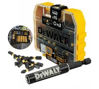 Dewalt 15 Piece Impact Extreme PZ2 Pozi Screwdriver Bits + Magnetic Bit Holder