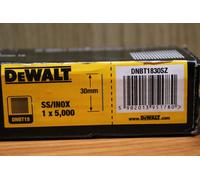 DeWalt 18 Gauge Brad Nails Stainless Steel 20mm 30mm 40mm Pack of 5000
