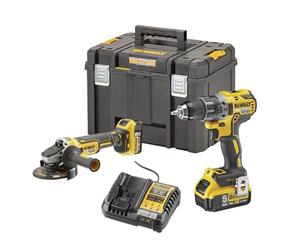 DEWALT 18 V/2 x 5 Ah Battery Combination Pack in TSTAK Box DCD791, DCG405 (DeWALT DCK2020P2T-QW)