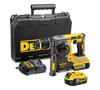 DEWALT 18 V XR Brushless 24 mm, 2 kg SDS-Plus Hammer, 2 x 5 Ah ,Multi-colour,DCH273P2-GB,2 x 18V 5.0Ah Li-Ion Batteries