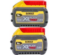 Dewalt 18V / 54V Xr Flexvolt Twin Pack Dcb547 + Dcb546 9.0Ah + 6.0Ah Battery