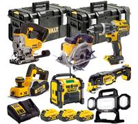 Dewalt 18V 7 Piece Power Tool Kit with 3 x 5.0Ah Batteries & Charger T4TKIT-443