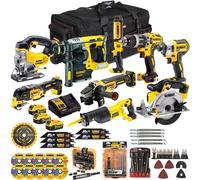 Dewalt 18V 9 Piece Power Tool Kit 3 x 5.0Ah Battery & Accessories T4TKIT-17219