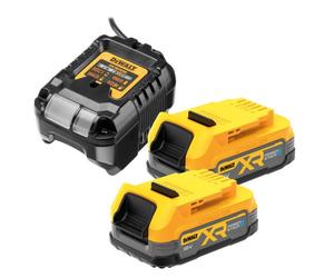 DeWalt 18v Compact Powerstack Battery & Charger Starter Set DCB112 + 2 x DCBP034