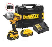 DEWALT DCF900P2T-GB 18V XR Brushless 1/2" Hog Ring High Torque Impact Wrench - 2x 5Ah Battery