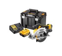 DeWalt 18v DCS565P2 XR Brushless Compact 165mm Circular Saw - 2 x 5.0ah Battery