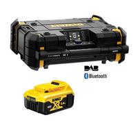 Dewalt 18V Tstak Dab Digital Site Radio Bluetooth Charger Usb + 5.0Ah Battery