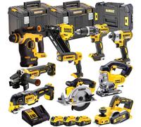 Dewalt 18V XR 10 Piece Monster Tool Kit 3 x 5.0Ah Battery & Charger T4TKIT-881