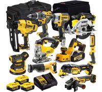 Dewalt 18V XR 11 Piece Monster Tool Kit 3 x 5.0Ah Batteries & Charger T4TKIT-918