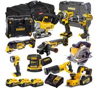 Dewalt 18V XR 11 Piece Power Tool Kit 3 x 5.0Ah Battery & Charger T4TKIT-8148