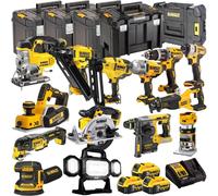 Dewalt 18V XR 14 Piece Power Tool Kit 3 x 5.0Ah Battery Charger & Case DEWKIT14