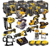 Dewalt 18V XR 14 Piece Power Tool Kit 3 x 5.0Ah Battery & Charger T4TKIT-4818