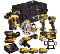 Dewalt 18V XR 8 Piece Combo Tool Kit with 3 x Battery Charger & Bag T4TKIT-1942
