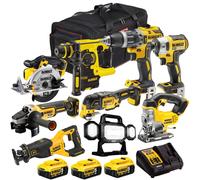 Dewalt 18V XR 9 Piece Combo Tool Kit 3 x 5.0Ah Battery Charger & Bag T4T18VKIT32