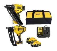 Dewalt 18V Xr Brushless 1st & 2nd Fix Nail Gun Twin Pack - DCK246P2T - 5.0ah