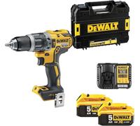 DEWALT 18V XR Brushless Hammer Drill Driver, 2 X 5Ah, DCD796P2-QW