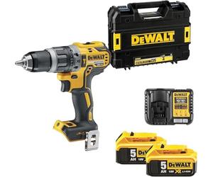 DEWALT 18V XR Brushless Hammer Drill Driver, 2 X 5Ah, DCD796P2-QW