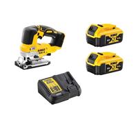 Dewalt 18v XR Brushless Top Handle Jigsaw - 2 x 5ah Battery & Charger kit - DCS3