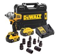 Dewalt 18V Xr Dcf891N Brushless 1/2 Torque Wrench + 2X 5Ah Battery Charging Kit