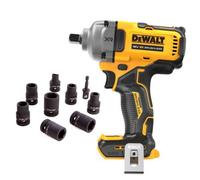 Dewalt 18V Xr Dcf892N Brushless 1/2 Torque Wrench Detent Pin + 9Pc Socket Set