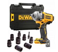 Dewalt 18V Xr Dcf892Nt Brushless 1/2 Torque Wrench Dcf892N + Tstak+ 9Pc Socket Set