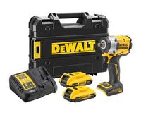 DeWalt DCF921 18v XR Cordless Brushless 1/2" Compact Impact Wrench 2 x 2ah Li-ion Charger Case