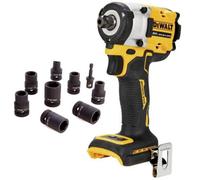 Dewalt 18V Xr Dcf922N Brushless 1/2 Torque Wrench Detent Pin + 9Pc Socket Set