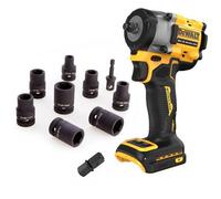 Dewalt 18V Xr Dcf923N Brushless 3/8" Compact Torque Wrench Hog Ring Bare 9Pc Set