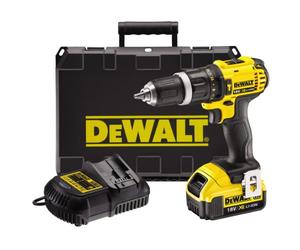 DeWalt 18V XR Lithium-Ion 2-Speed Combi Drill with 1 x 4Ah Battery