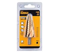 DEWALT 20-34mm Step Drill Bit Set, 1 Count, Titanium, 2 Flutes, 118° Cutting Angle, Gold, DT5031-QZ
