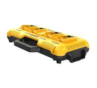 DEWALT 20V MAX* Charger, 4-Port, Rapid Charge (DCB104), Black/Yellow