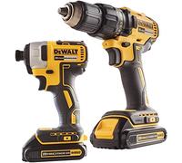 Dewalt 20V MAX Cordless Compact Brushless 1/2" Drill/Driver and 1/4" Impact Combo Kit (2 drill/drivers & 2 batteries)
