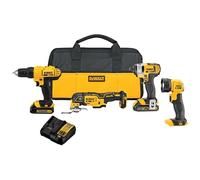 DEWALT 20V MAX* Cordless Drill Combo Kit, 4-Tool (DCK444C2)