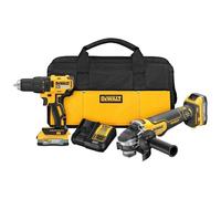 DEWALT 20V MAX Drill And Grinder Kit, Power Tool Set, 2 Batteries and Charger Included (DCK231E2)