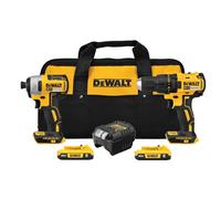 DEWALT - 20V MAX Power Tool Combo Kit, Cordless Power Tool Set, 2 Tools with 2 Batteries and Charger Included (DCK277D2)