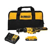DEWALT 20V MAX Ratchet Set, 3/8 inch, 70 lbs of Torque, Battery and Storage Bag Included (DCF513D1)