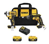 DEWALT 20V MAX XR Drywall Screw Gun and Impact Driver, Power Tool Combo Kit, 2 Batteries and Charger Included (DCK268P2)